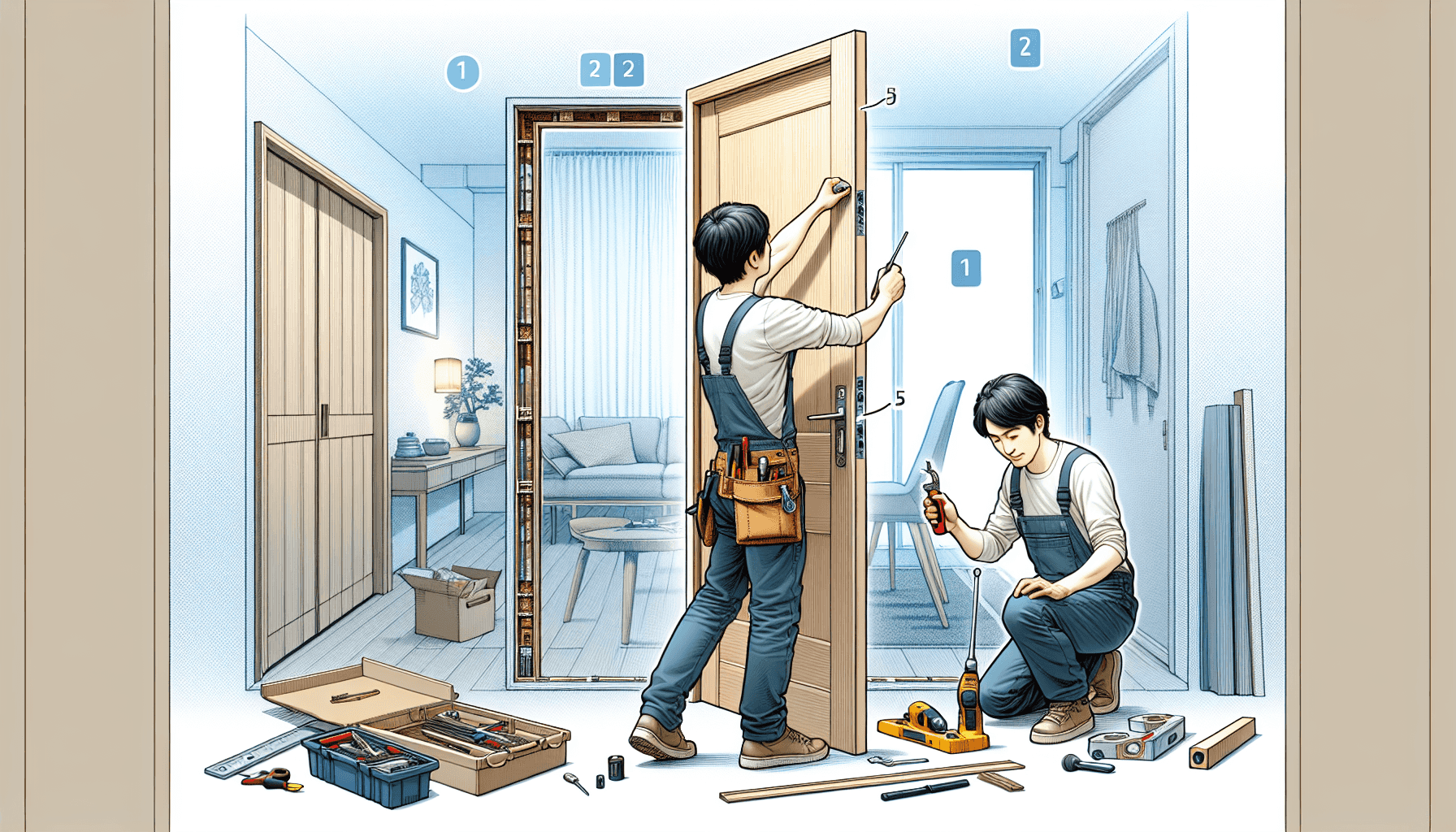 20 新しいドアの取り付け手順